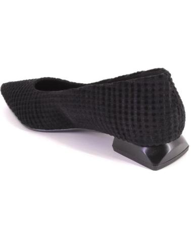 DANIELA VEGA 2654 BLACK KNITTED FLAT SHOE NEGRO