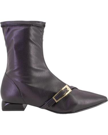 DANIELA VEGA 2721 BLACK ANKLE BOOTS WITH BUCKLE NEGRO