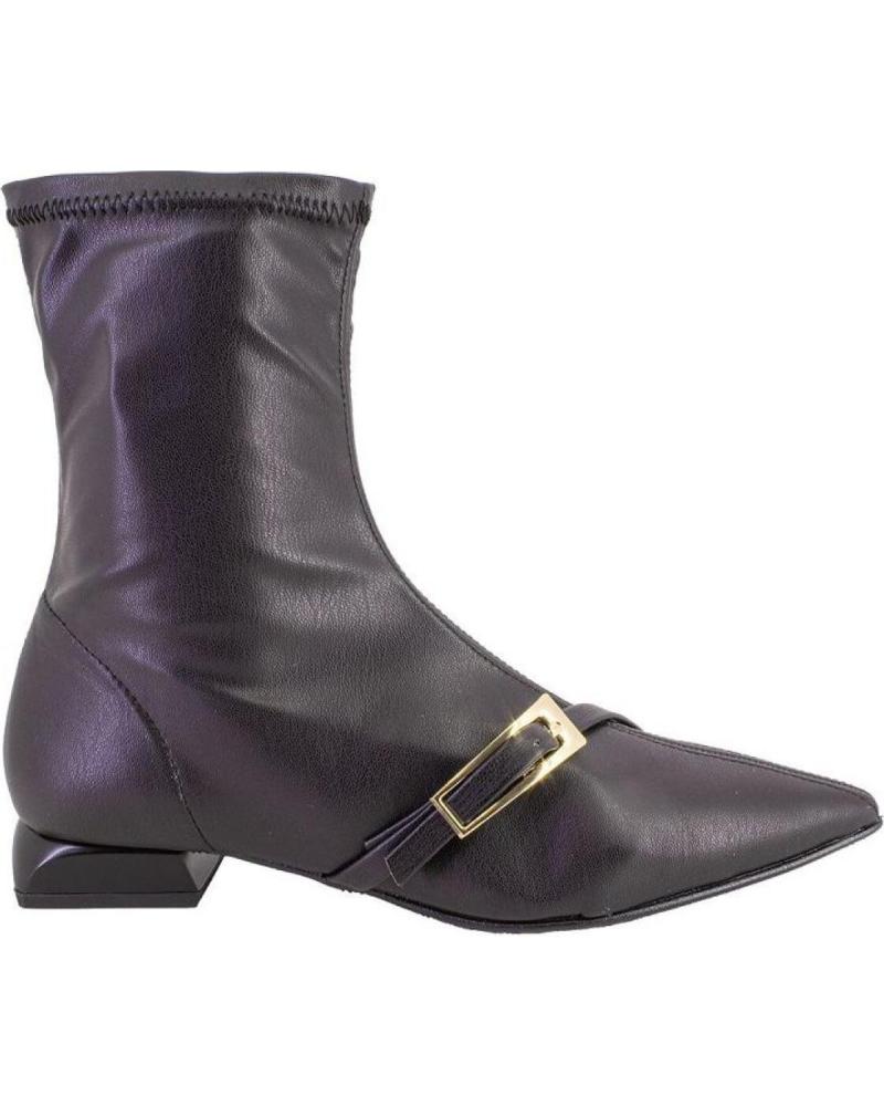 DANIELA VEGA 2721 BLACK ANKLE BOOTS WITH BUCKLE NEGRO