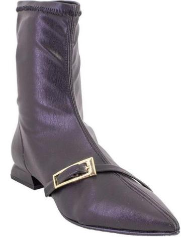 DANIELA VEGA 2721 BLACK ANKLE BOOTS WITH BUCKLE NEGRO