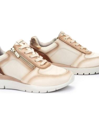 PIKOLINOS 6524 ICE COLOR LEATHER SNEAKER HIELO