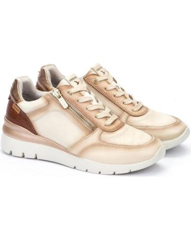 PIKOLINOS 6524 ICE COLOR LEATHER SNEAKER HIELO