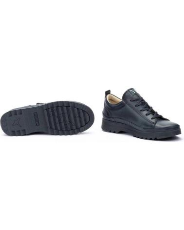 PIKOLINOS 6979 BLUE LEATHER LACE-UP SHOES AZUL