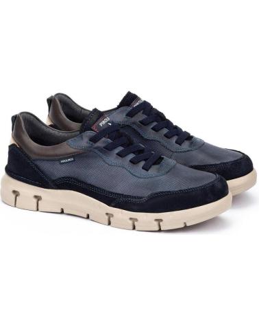 PIKOLINOS 4287C1 NAVY BLUE LEATHER CASUAL SNEAKERS AZUL MARINO
