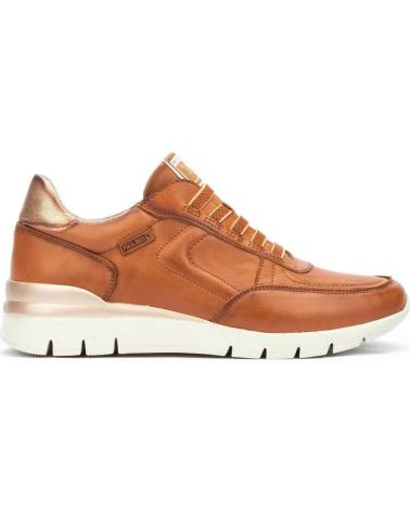 PIKOLINOS 6731 LEATHER SNEAKERS IN TAN CUERO