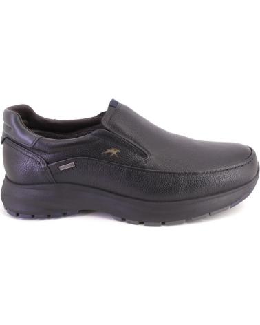 FLUCHOS F2064 BLACK LEATHER LOAFERS NEGRO
