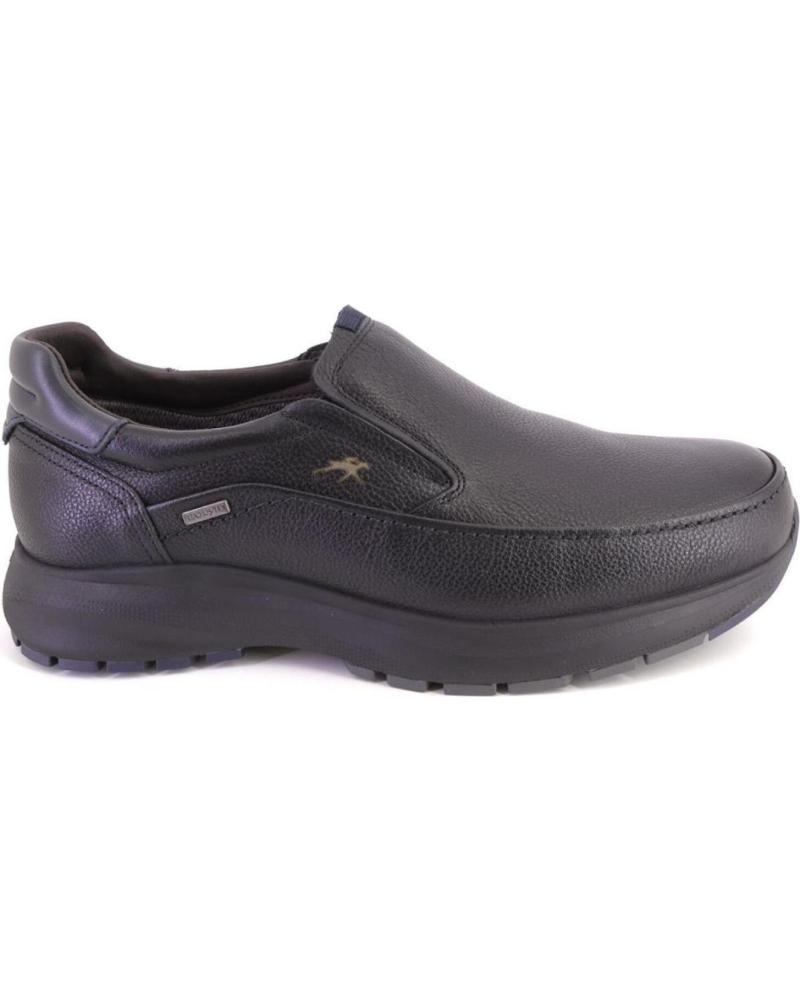 FLUCHOS F2064 BLACK LEATHER LOAFERS NEGRO