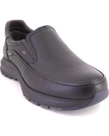FLUCHOS F2064 BLACK LEATHER LOAFERS NEGRO