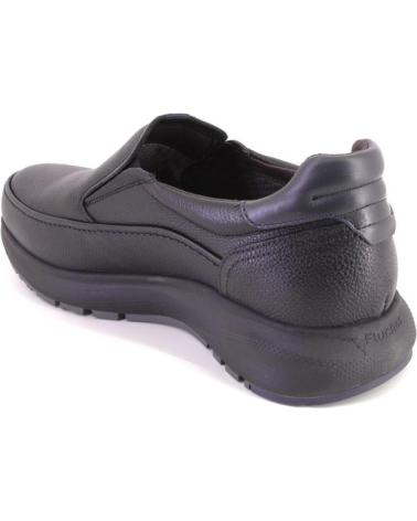 FLUCHOS F2064 BLACK LEATHER LOAFERS NEGRO