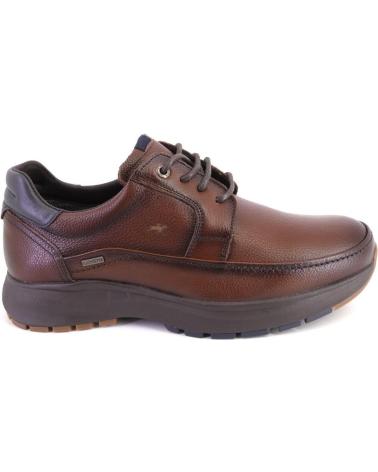 FLUCHOS F2065 BROWN LEATHER LACE-UP SHOES MARRON