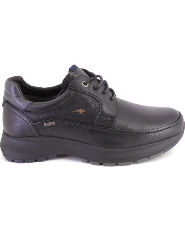 FLUCHOS F2065 BLACK LEATHER LACE-UP SHOES NEGRO