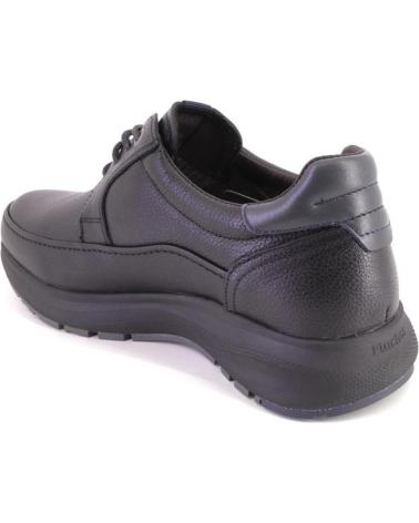 FLUCHOS F2065 BLACK LEATHER LACE-UP SHOES NEGRO