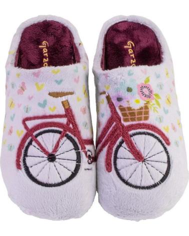GARZON 15370 MULTICOLOR BICYCLE DESIGN HOUSE SLIPPERS GRIS