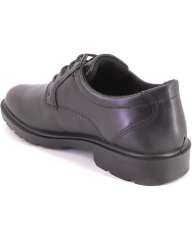 IMAC 850308 BLACK LEATHER LACE-UP SHOES NEGRO