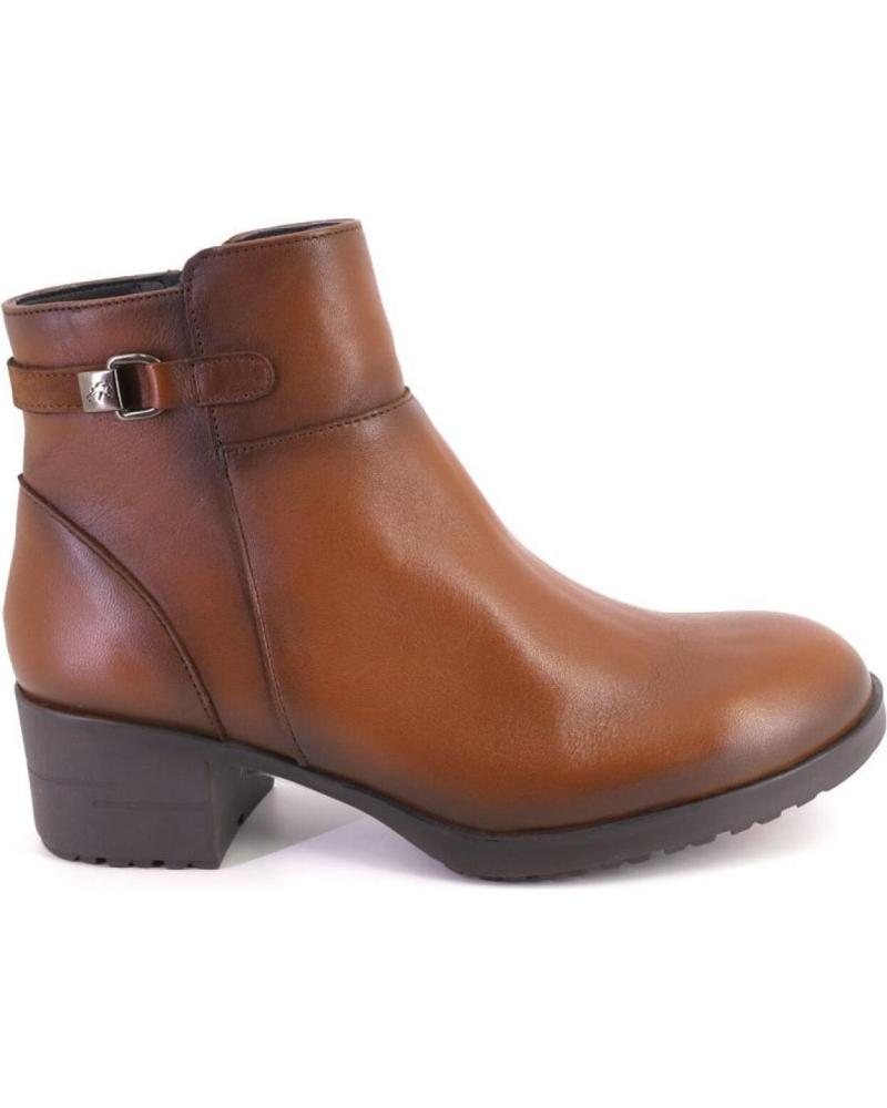 FLUCHOS F2240 LEATHER ANKLE BOOTS TAN CUERO