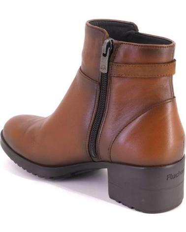 FLUCHOS F2240 LEATHER ANKLE BOOTS TAN CUERO