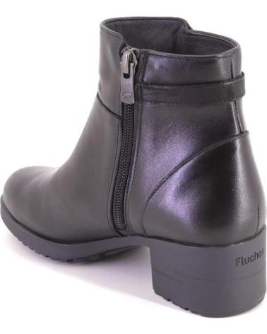 FLUCHOS F2240 LEDERSTIEFELETTEN SCHWARZ NEGRO