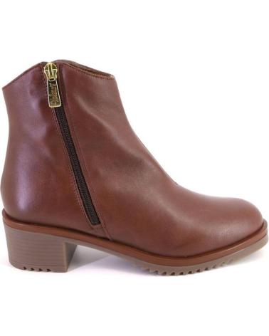 VALERIAS 2328 LEATHER ANKLE BOOTS LEATHER COLOR CUERO