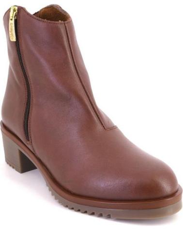 VALERIAS 2328 LEATHER ANKLE BOOTS LEATHER COLOR CUERO