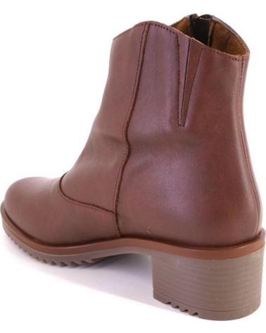 VALERIAS 2328 LEATHER ANKLE BOOTS LEATHER COLOR CUERO