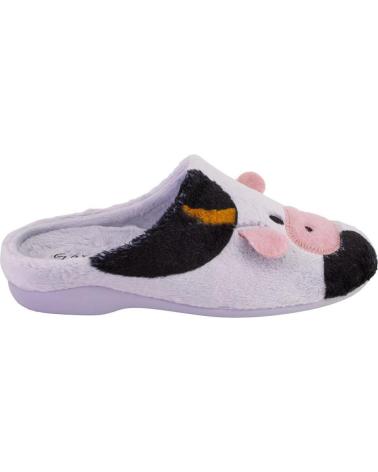 GARZON HAUSSCHUHE 7322 275 GRAU KUH-DESIGN GRIS