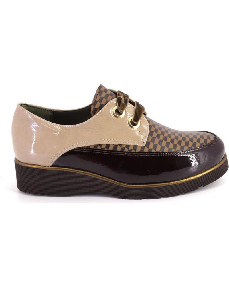 NIVAL ANGEL HEXÁGONO LACE-UP SHOES BROWN MARRON