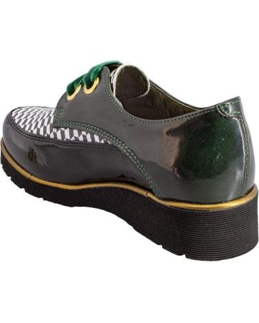 NIVAL ANGEL HEXÁGONO SCARPE STRINGATE NERO E VERDE NEGRO Y VERDE