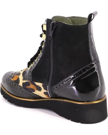 NIVAL LANDA004 LEOPARD PRINT LEATHER ANKLE BOOT LEOPARDO