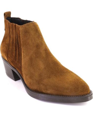 VIGUERA 8020VITELO STIEFELETTEN AUS VELOURSLEDER IN LEDERFARBE CUERO