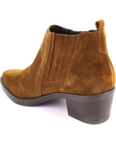 VIGUERA 8020VITELO STIEFELETTEN AUS VELOURSLEDER IN LEDERFARBE CUERO