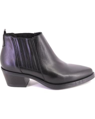 VIGUERA 8020NAPA BLACK LEATHER ANKLE BOOTS NEGRO