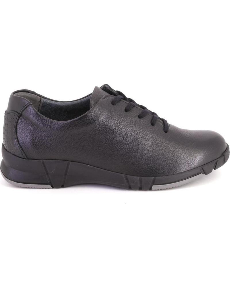 SUAVE 3204-25 LEATHER SHOES BLACK NEGRO