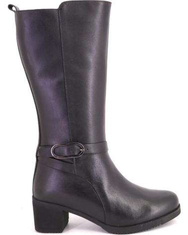 BOTA ALTA TREINTAS L1303 DE PIEL NEGRA NEGRO