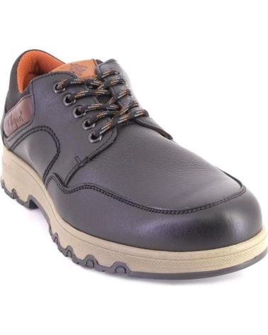 SCARPA CASUAL CLAYAN 1720 IN PELLE NERA CON LACCI NEGRO