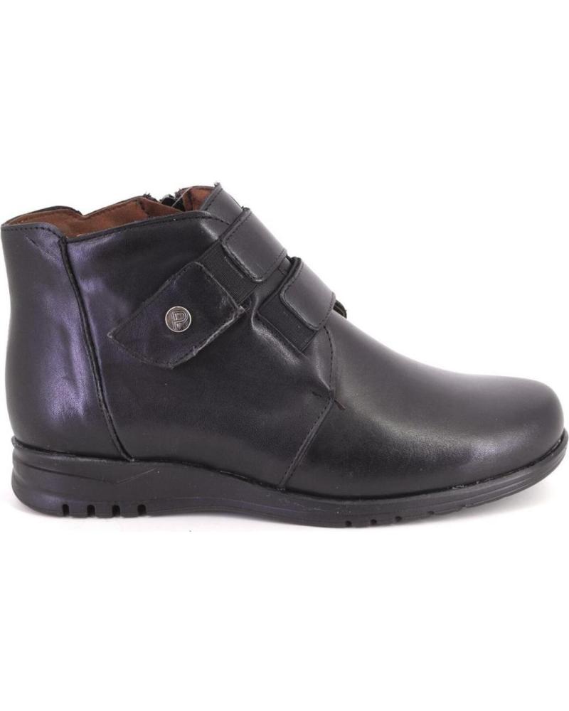 BOTTINES EN CUIR PITILLOS 20203 NOIR NEGRO
