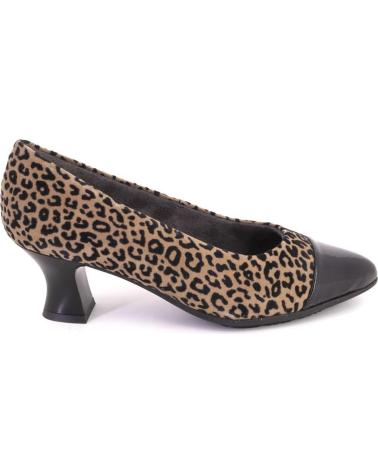 PITILLOS 10856 SUEDE LEOPARD PRINT COURT SHOES LEOPARDO