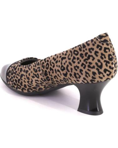 PITILLOS 10856 SUEDE LEOPARD PRINT COURT SHOES LEOPARDO