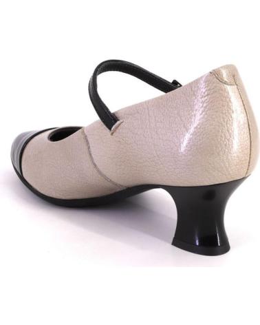 PITILLOS 10851 TWO-TONE MARY JANES BLACK AND BEIGE NEGRO Y BEIGE