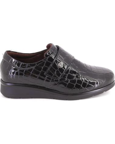 PITILLOS 10714 BLACK CROCODILE EFFECT LOAFERS NEGRO