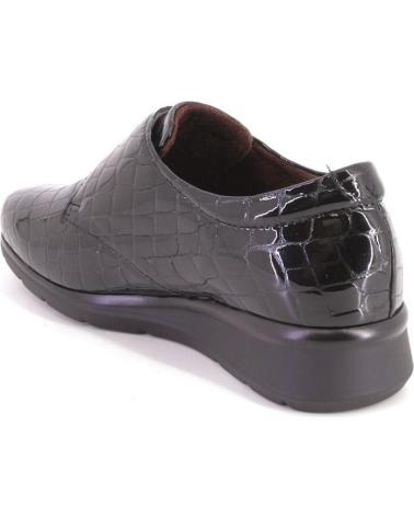 PITILLOS 10714 BLACK CROCODILE EFFECT LOAFERS NEGRO