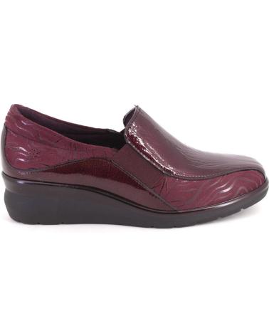 ELEGANT PITILLOS 10730 BURGUNDY PATENT LEATHER LOAFERS BURDEOS