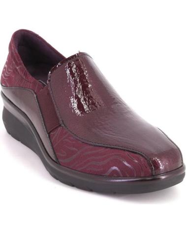ELEGANT PITILLOS 10730 BURGUNDY PATENT LEATHER LOAFERS BURDEOS