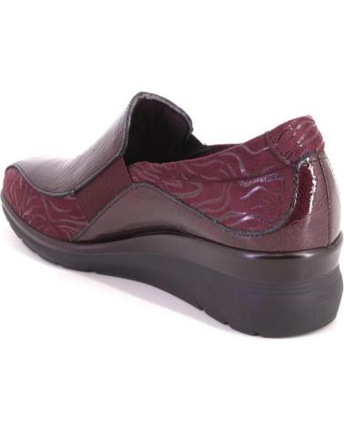 ELEGANT PITILLOS 10730 BURGUNDY PATENT LEATHER LOAFERS BURDEOS