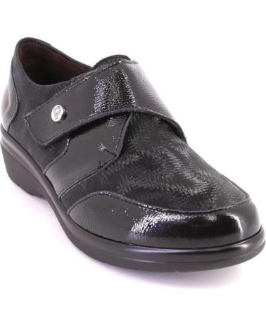 PITILLOS 10721 BLACK PATENT LEATHER SHOES WITH HOOK-AND-LOOP CLOSURE NEGRO