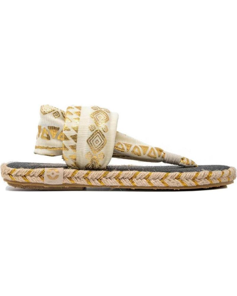NALHO NA0013 FLAT ESPADRILLE WHITE BLANCO