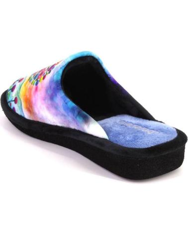 BEREVERE 5514 - HAUSSCHUHE MIT LEBENSBAUM-DESIGN MEHRFARBIG MULTICOLOR