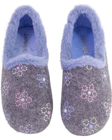BEREVERE 5063 GREY AND BLUE HOUSE SLIPPERS GRIS Y AZUL