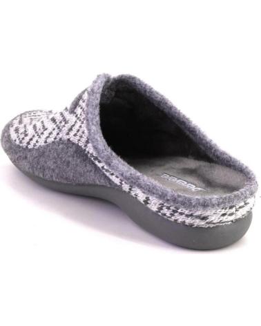 BEREVERE 5100 GREY AND BLUE HOUSE SLIPPERS GRIS Y AZUL