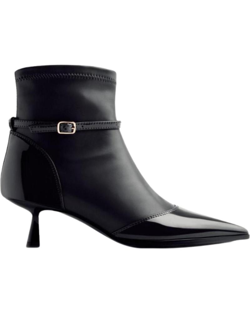 GIOSEPPO BOTINES CASPIAN ELÁSTICOS CON TACÓN ESTILIZADO, NEGRO NEGRO