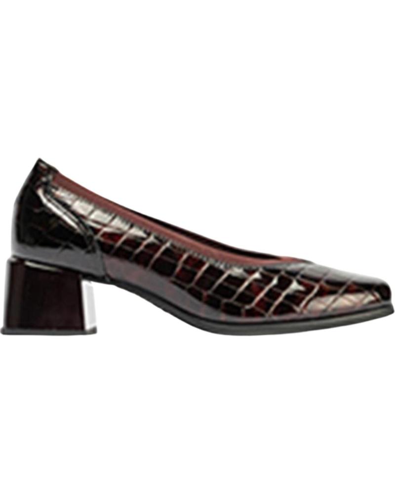 PITILLOS CROCODILE EFFECT HEEL PUMPS 10820 BROWN MARRóN